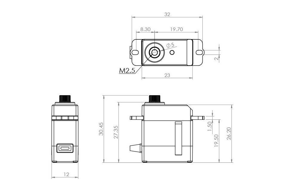 MKS DS97 0.058s/60°, 4.3kg.cm - 2