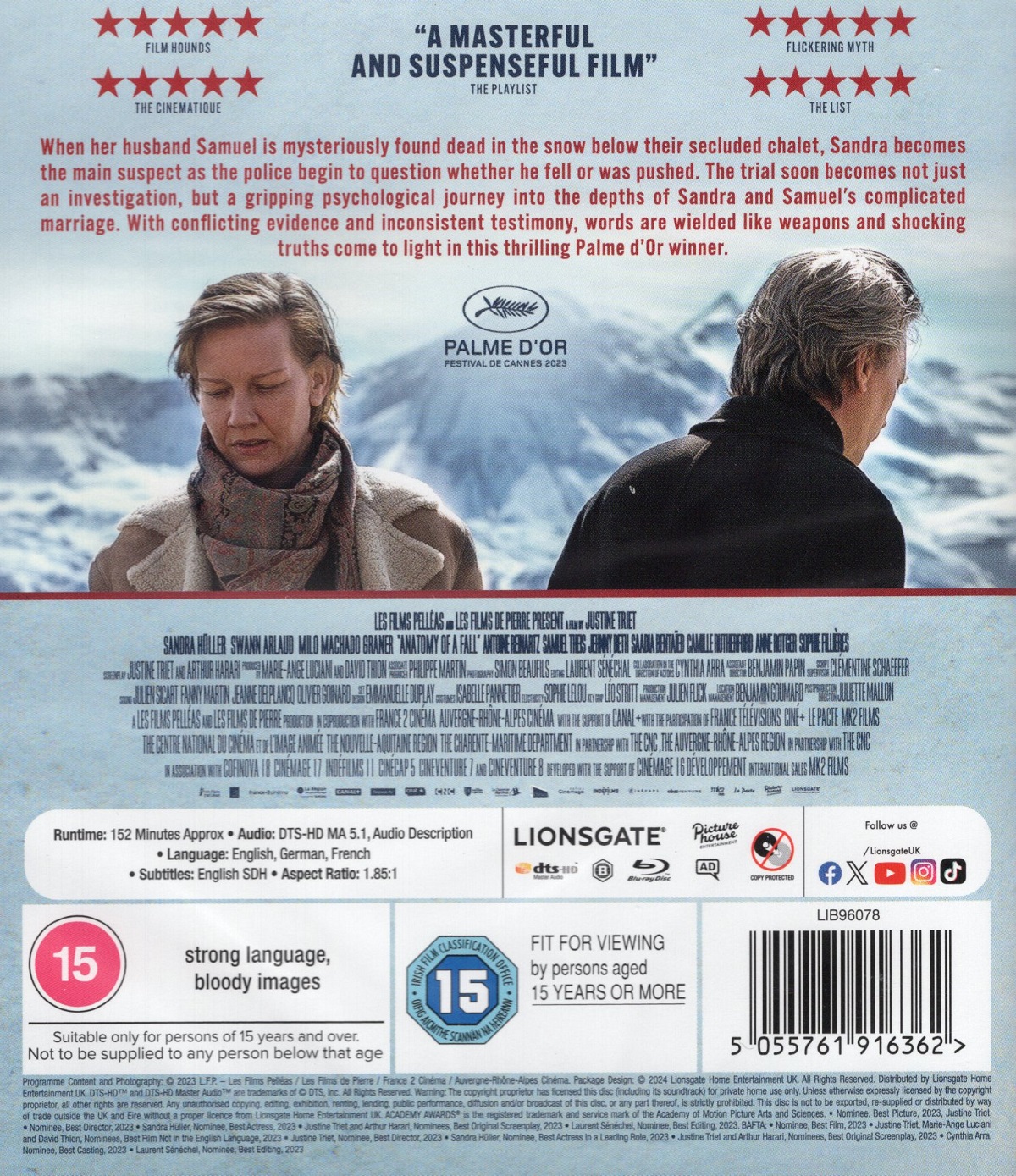 Anatomy of A Fall (ej svensk text) (Blu-ray) - 2