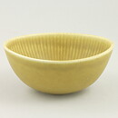 Gunnar Nylund (Ritzi 1960s) Yellow Oval Bowl with Linear Relief 13 cm (3)