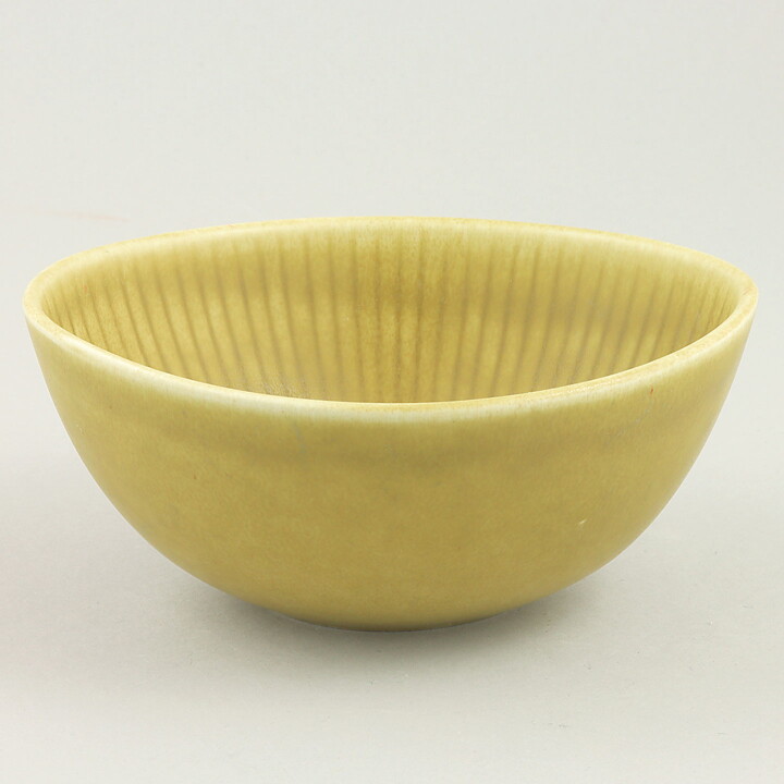 グナー・ニールンド  Ritziシリーズ  薄イエローの器   1960年代 (13cm) (3)