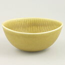 Gunnar Nylund (Ritzi 1960s) Yellow Oval Bowl with Linear Relief 13 cm (3)