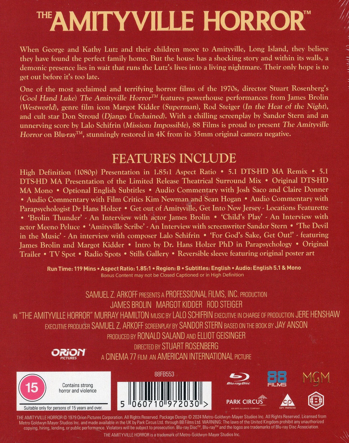 The Amityville Horror (Limited Edition) (ej svensk text) (Blu-ray) - 2