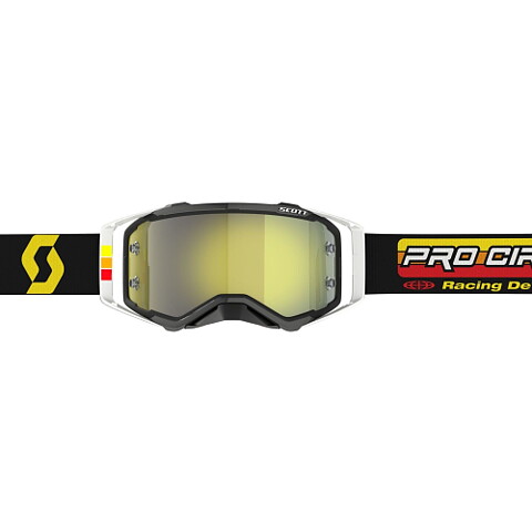 SCOTT - PROSPECT - TEAR OFF - PRO CIRCUIT - Svart/Vit - Yellow Chrome