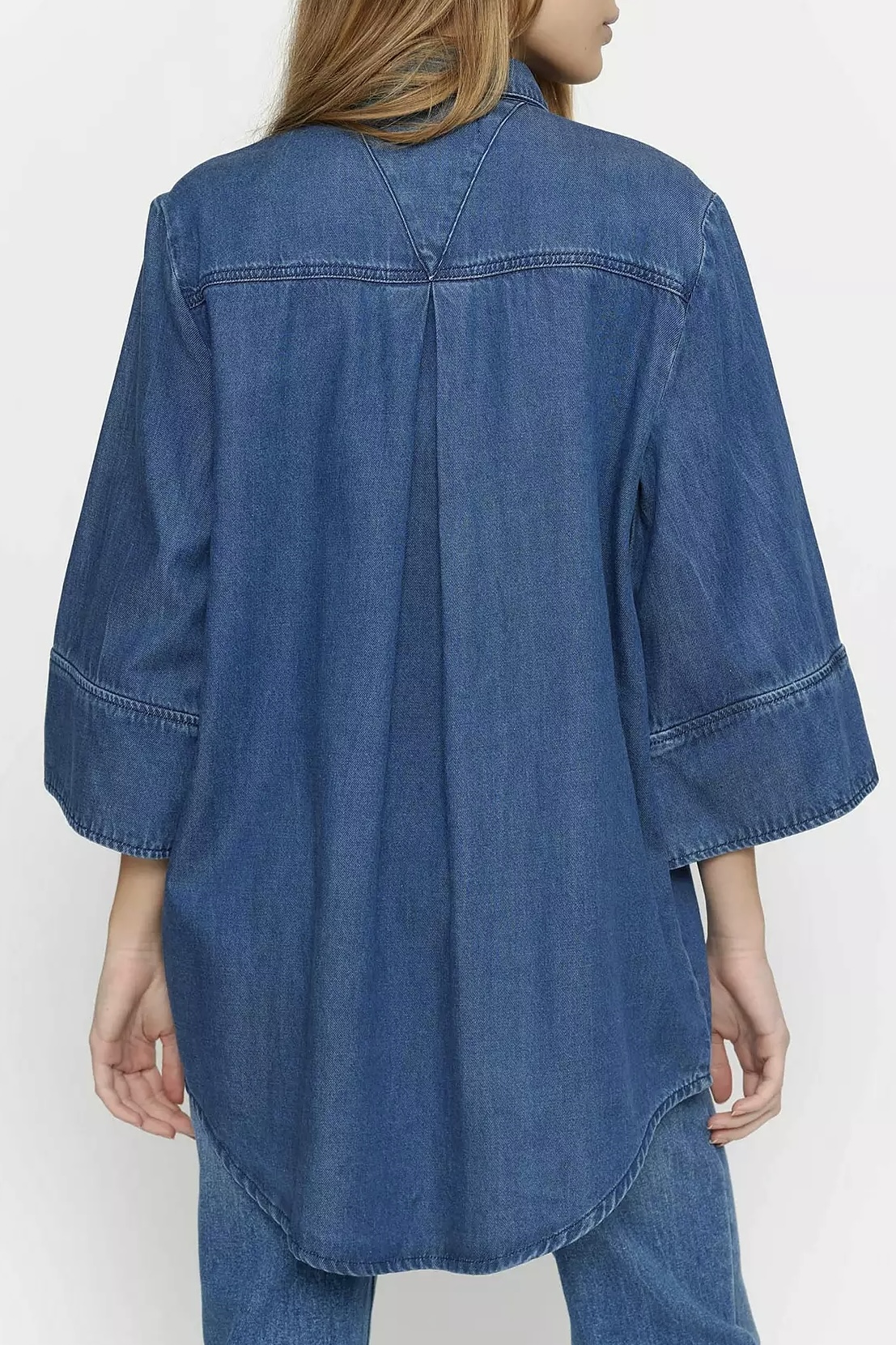Soft Rebels - Azalea Jeans Blouse Light Blue - 2