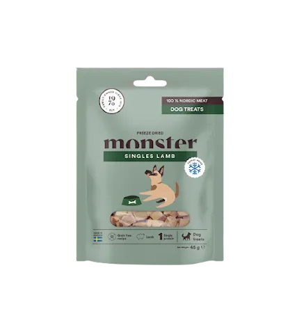 Monster Freeze Dried  Dog Treats 45g - Biff, Kyckling, Gris, Lamm - 4