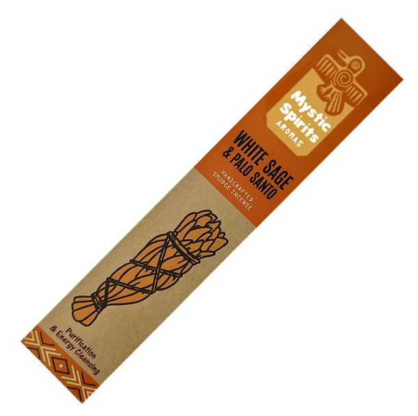 Mystic Spirits - White sage and  Palo Santo / Vit Salvia och Palo Santo 8 Sticks (25g)