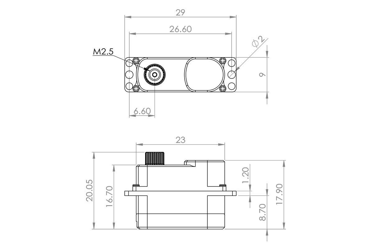 MKS HV75K 0.09s/60°, 3.3kg.cm