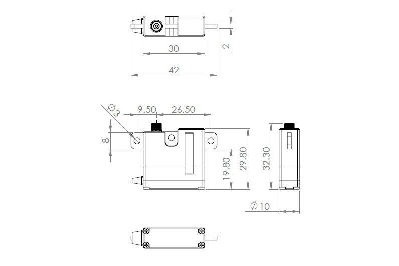 MKS HV6130 0.10s/60°, 8.1kg.cm - 2