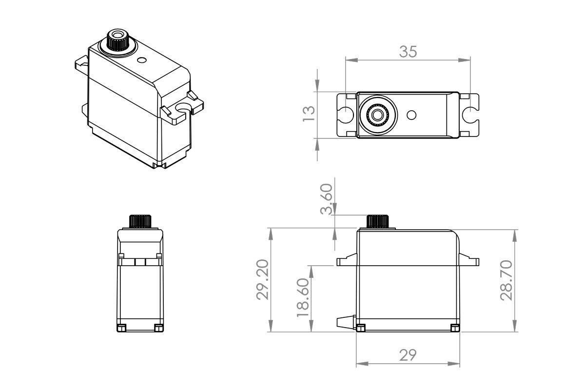 MKS HV747R 0.13s/60°, 15.0kg.cm - 2