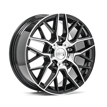 18" 1AV WHEELS ZX11 TRANSIT - GLOSSY BLACK POLISHED