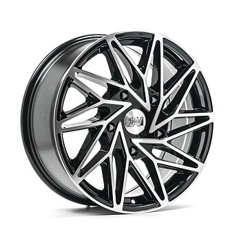18" 1AV WHEELS ZX10 TRANSIT - GLOSSY BLACK POLISHED