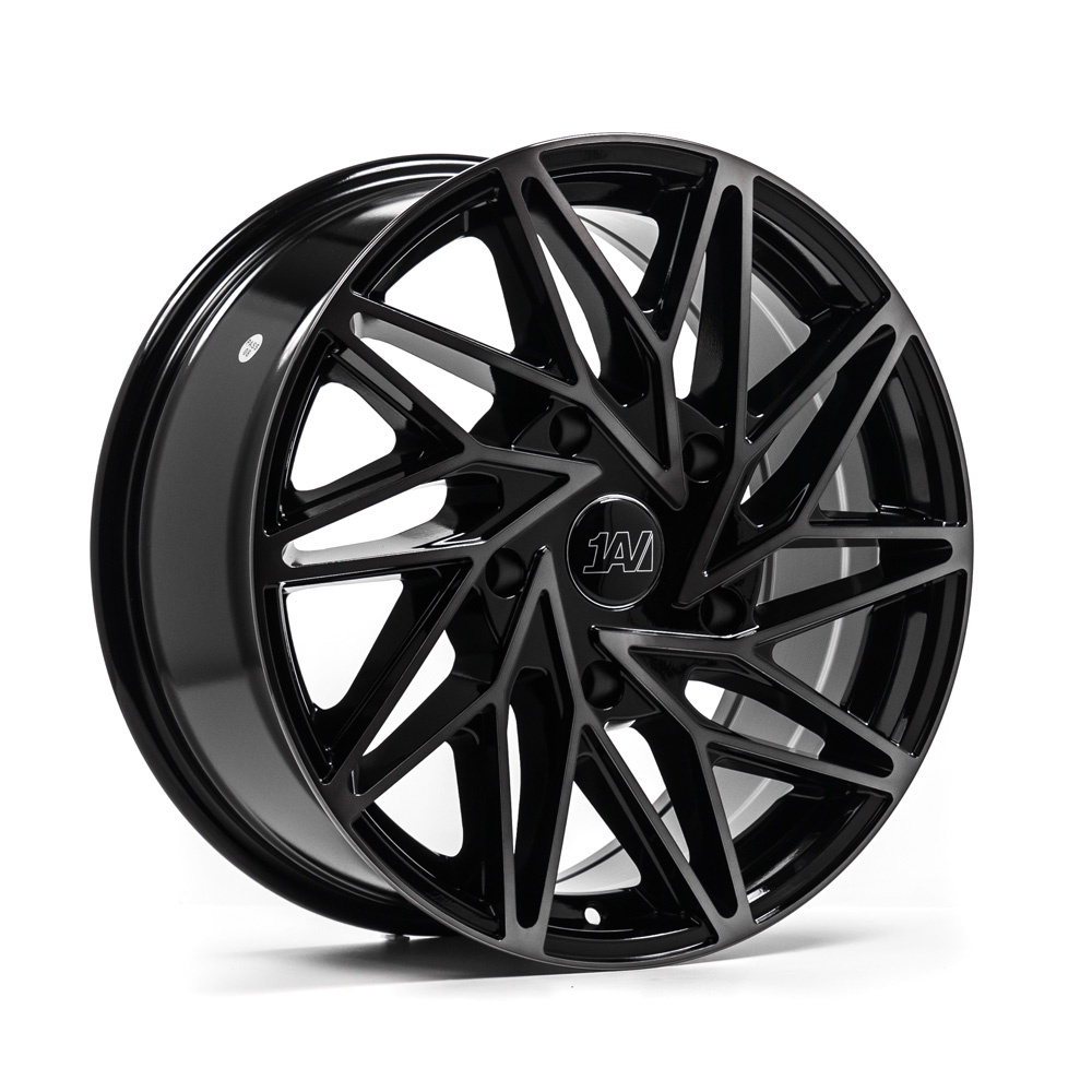 18" 1AV WHEELS ZX10 TRANSIT - GLOSSY BLACK POLISHED TINTED