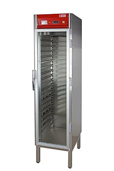 Värmeskåp med fläkt, 1st glasdörr, 18st gejderpar för gn 1/1