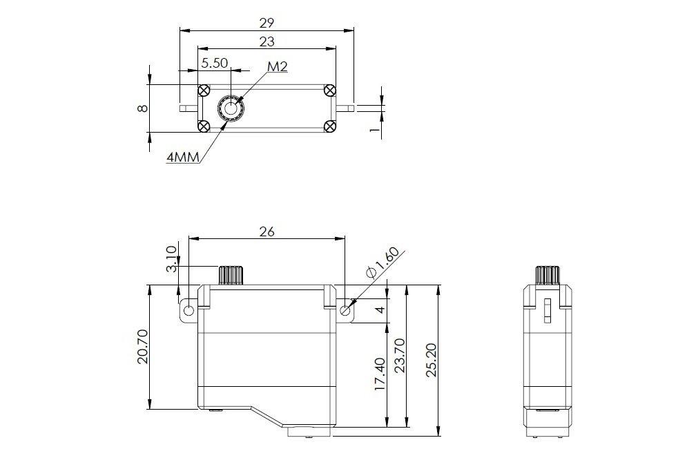 MKS HV6120 0.08s/60°, 5.4kg.cm - 2