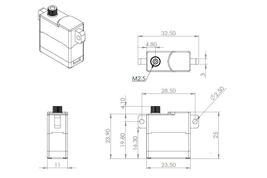 MKS HV6150 0.159s/60°, 10.9kg.cm - 2