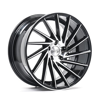 19" 1AV WHEELS ZX1 - LEFT/RIGHT - Glossy Black Polished