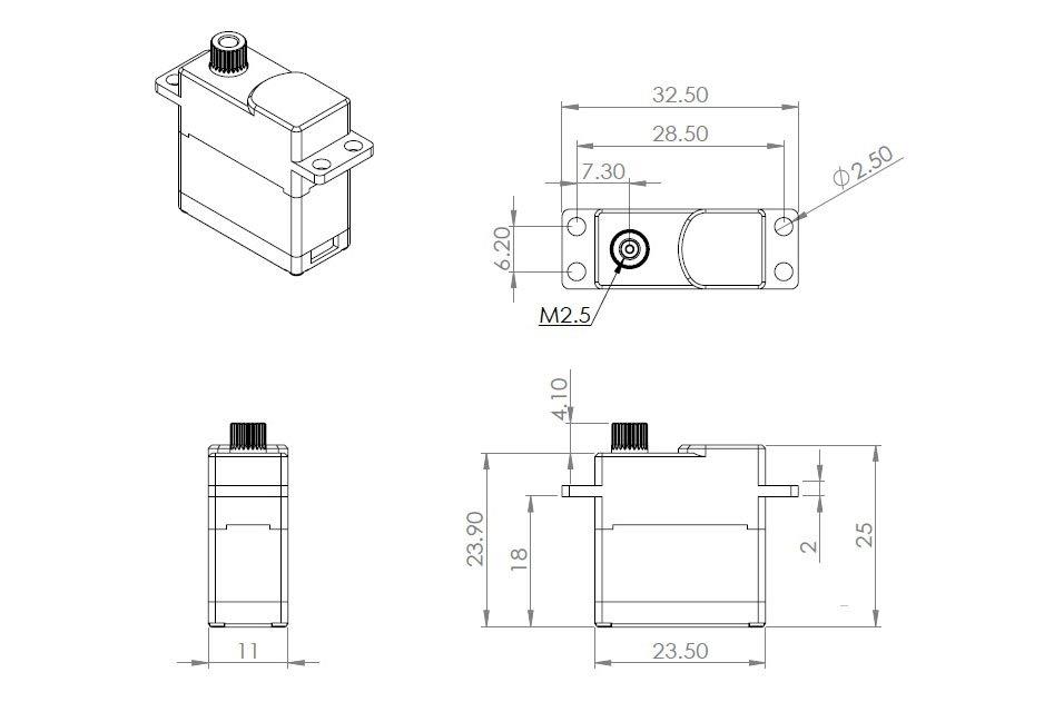 MKS HV6150H 0.159s/60°, 10.9kg.cm - 2