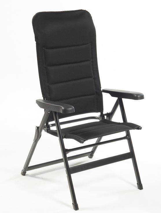 Campingstol, Lucca. Svart