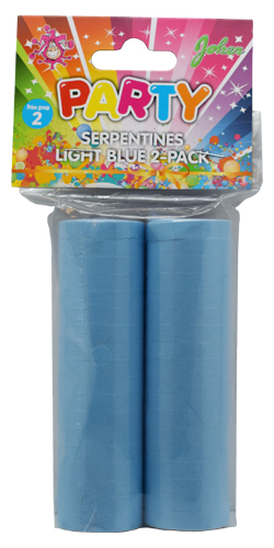Serpentiner ljusblå 2-pack - 2