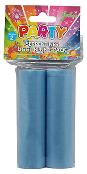 Serpentiner ljusblå 2-pack