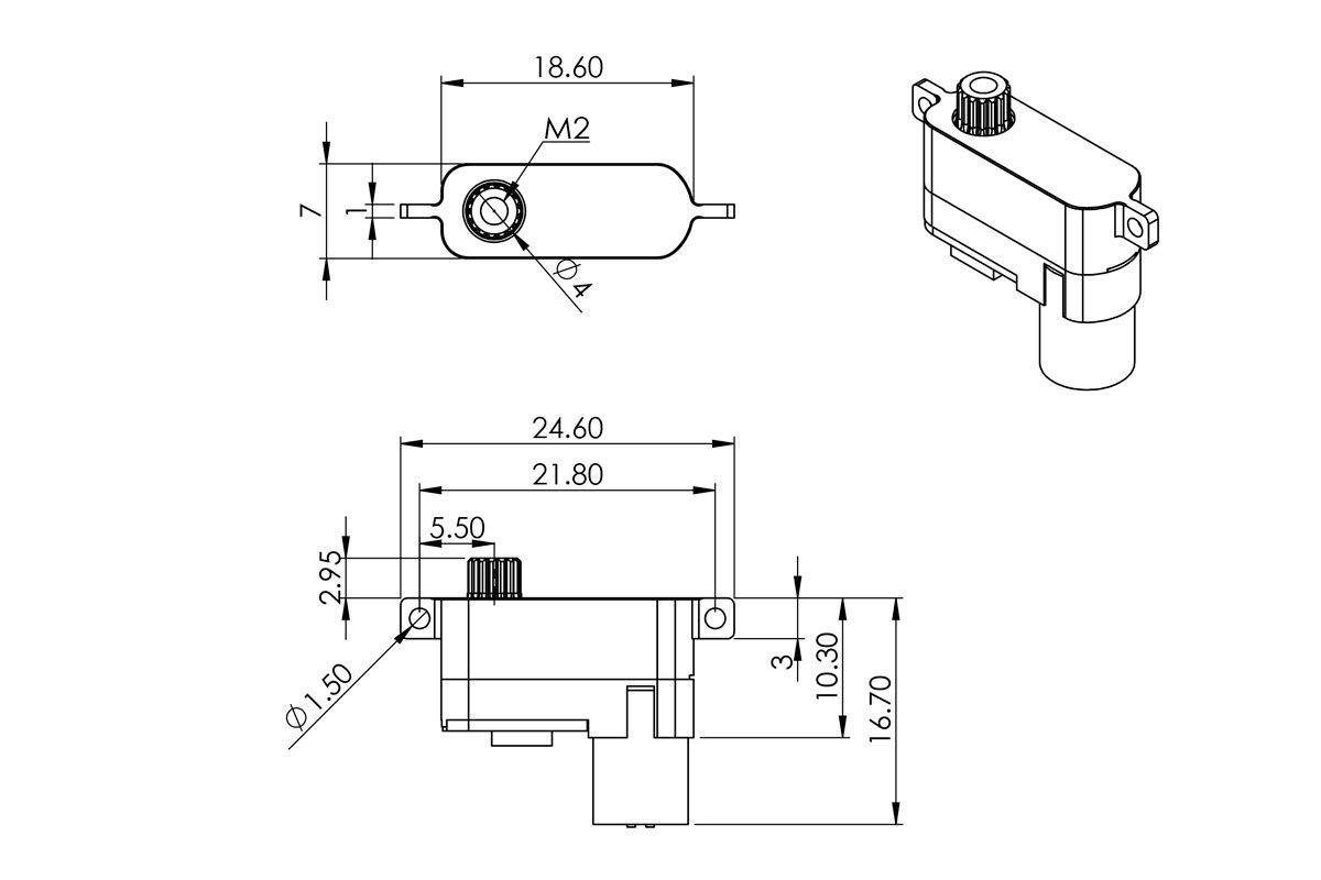 MKS HV70 0.06s/60°, 3.1kg.cm - 2