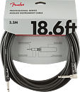 FENDER PROFESSIONAL 18,6' (5,5 Meter) ANGLE INSTRUMENT CABLE BLACK