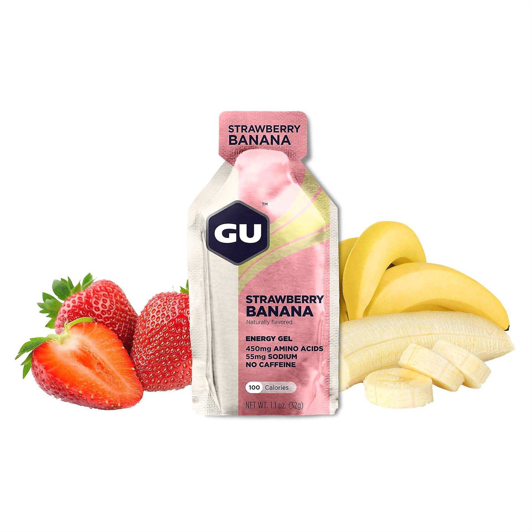 GU ENERGY GEL - Strawberry Banana - 2