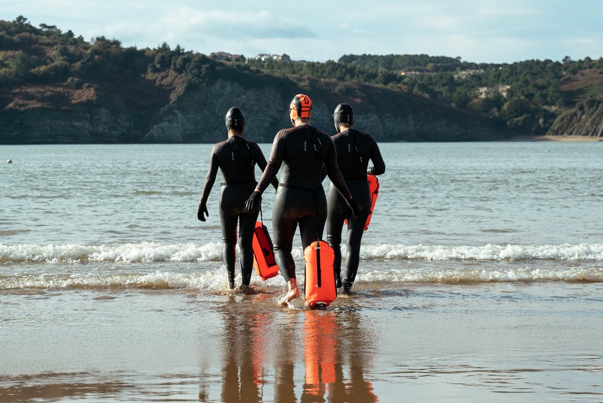ORCA Swim Buoy / Safe Buoy with pocket - Orange - 12