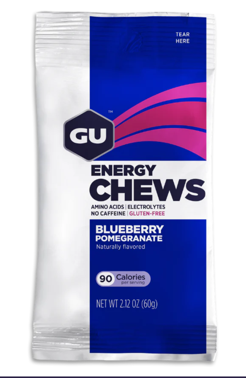 GU Energy chews - Blueberry Pomegranate, double pack, 16 pieces
