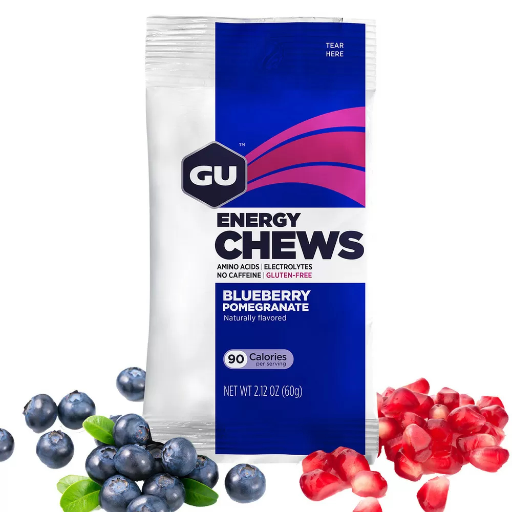 GU Energy chews - Blueberry Pomegranate, double pack, 16 pieces - 2
