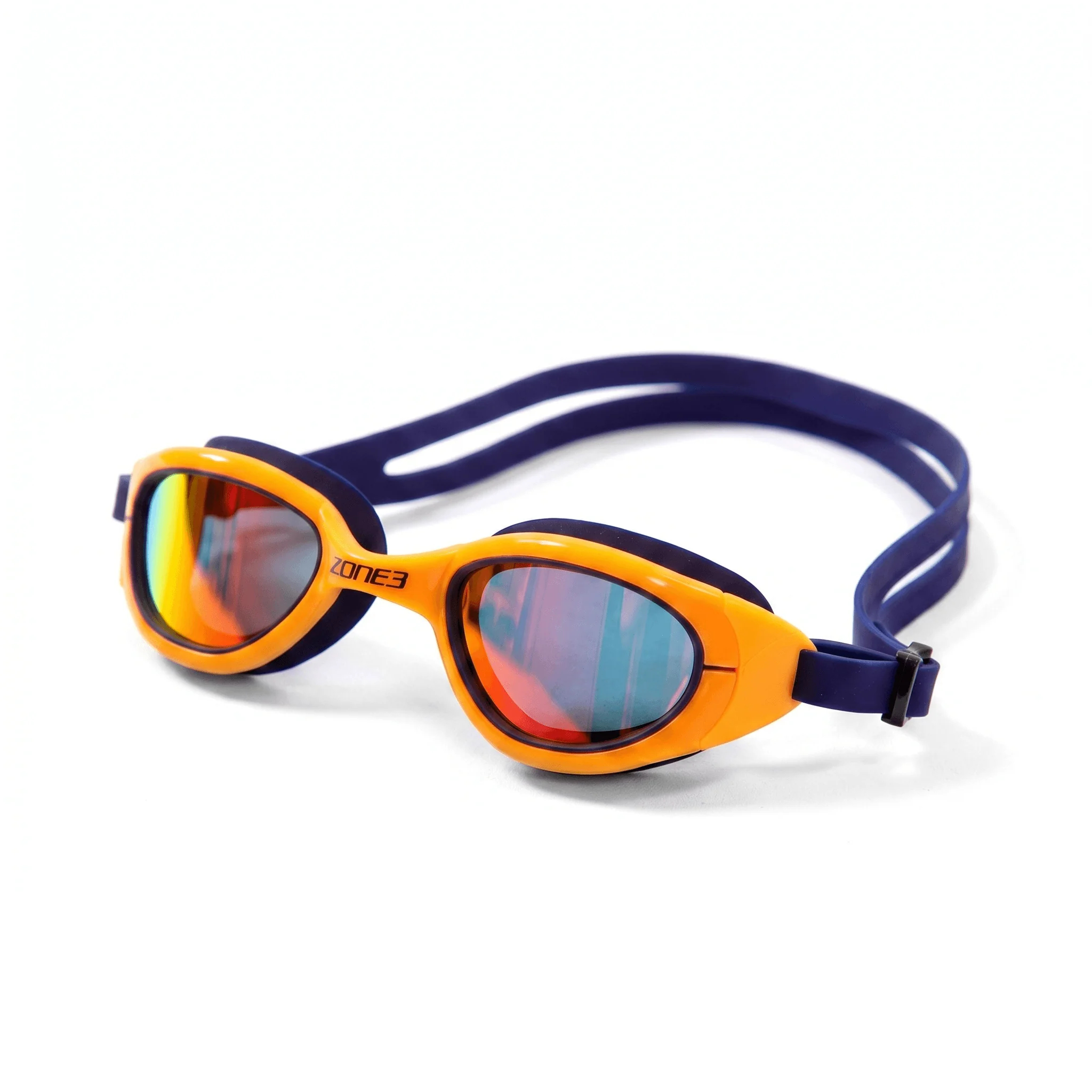 Zone3 Attack  Swim Goggles - Blue/Orange - Mirrored Lens