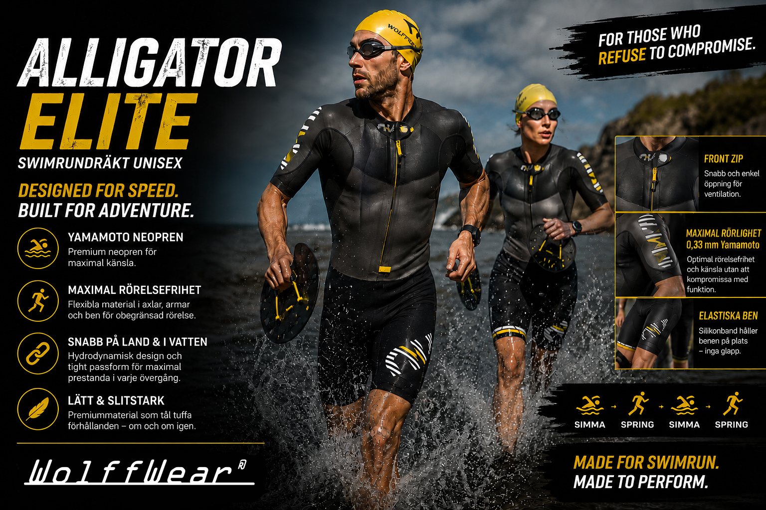 NU Alligator ELITE- swimrun suitu nisex - 7