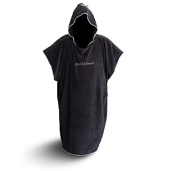 Poncho Towel De luxe Extra Thick and Cozy - Wolffwear  - Black/Gray - PRE-ORDER