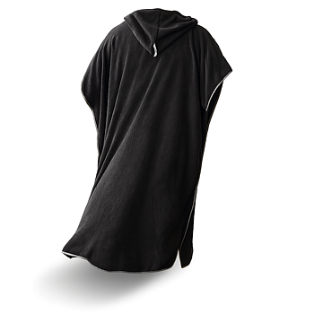 Poncho Towel De luxe Extra Thick and Cozy - Wolffwear  - Black/Gray - PRE-ORDER
