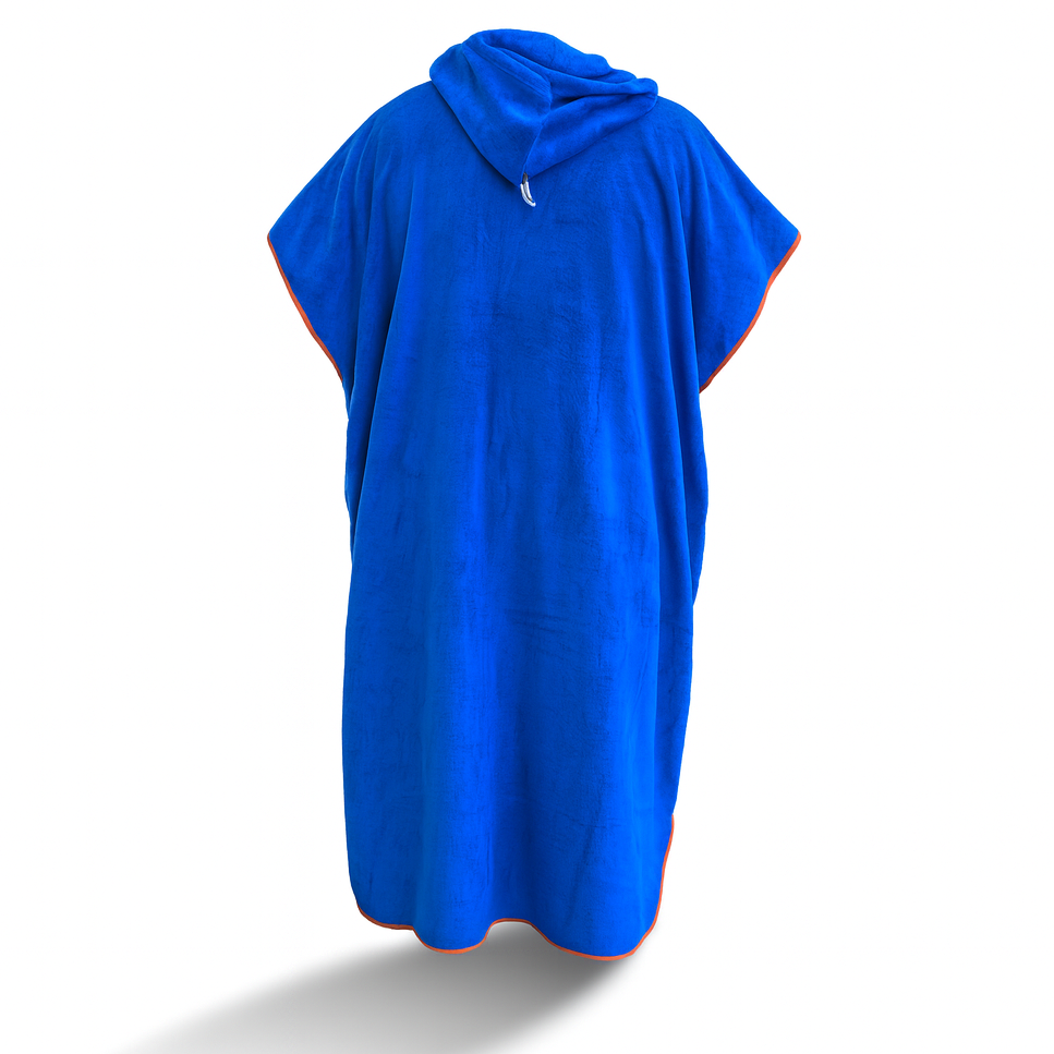 Poncho Towel De luxe Extra thick and coosy - Wolffwear - Blue/Orange - 2