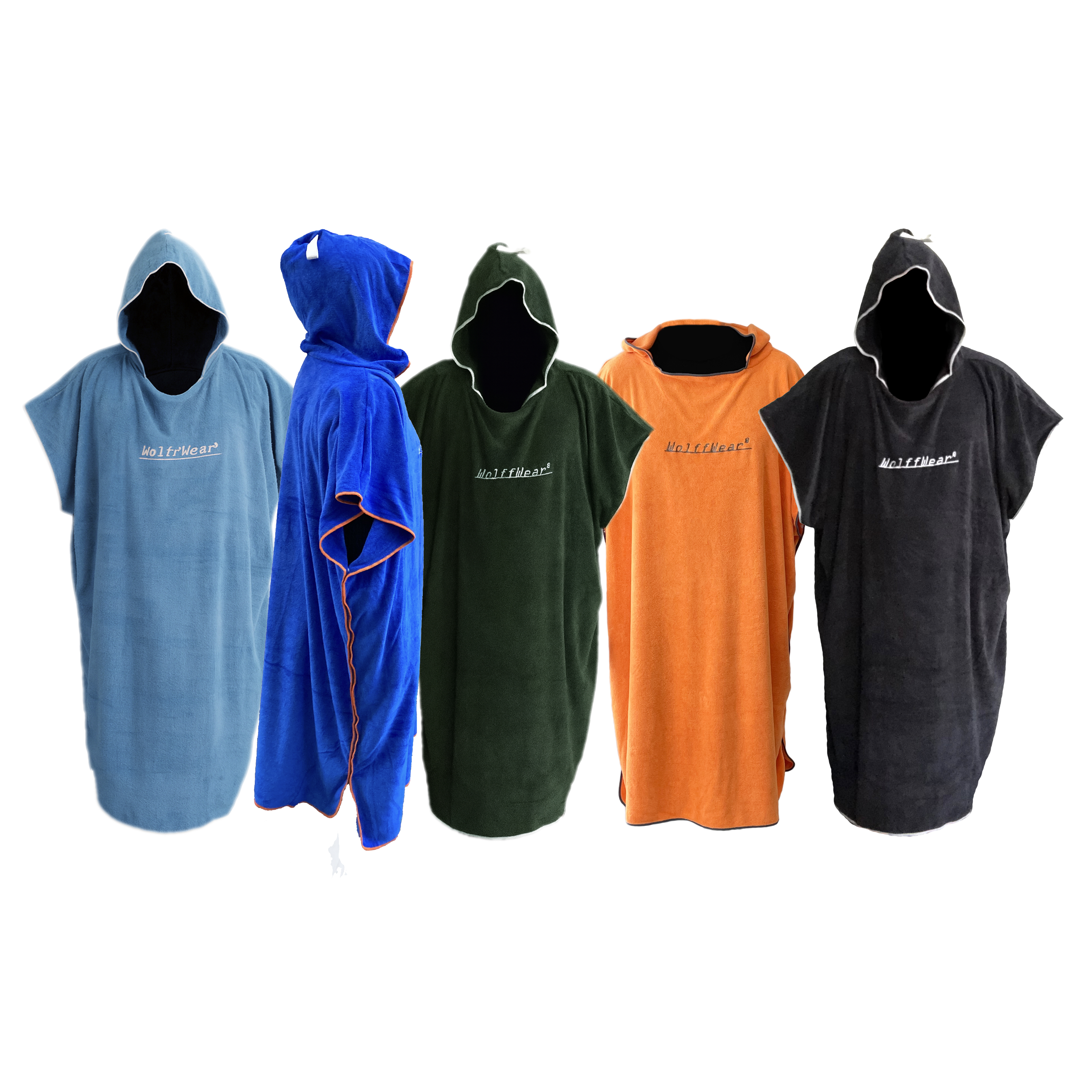 Poncho Towel De luxe Extra thick and coosy - Wolffwear - Orange - 3