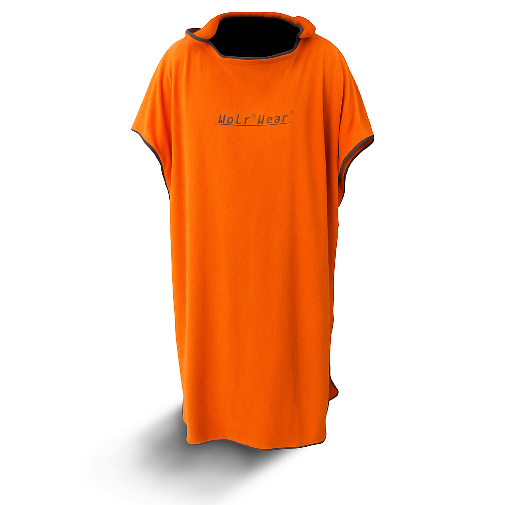 Poncho Towel De luxe Extra thick and coosy - Wolffwear - Orange - 2