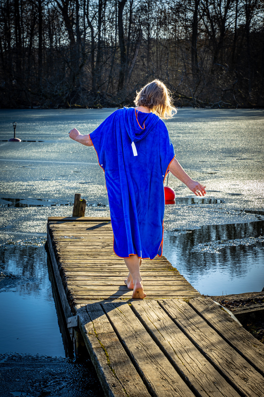 Poncho Towel De luxe Extra thick and coosy - Wolffwear - Orange - 6