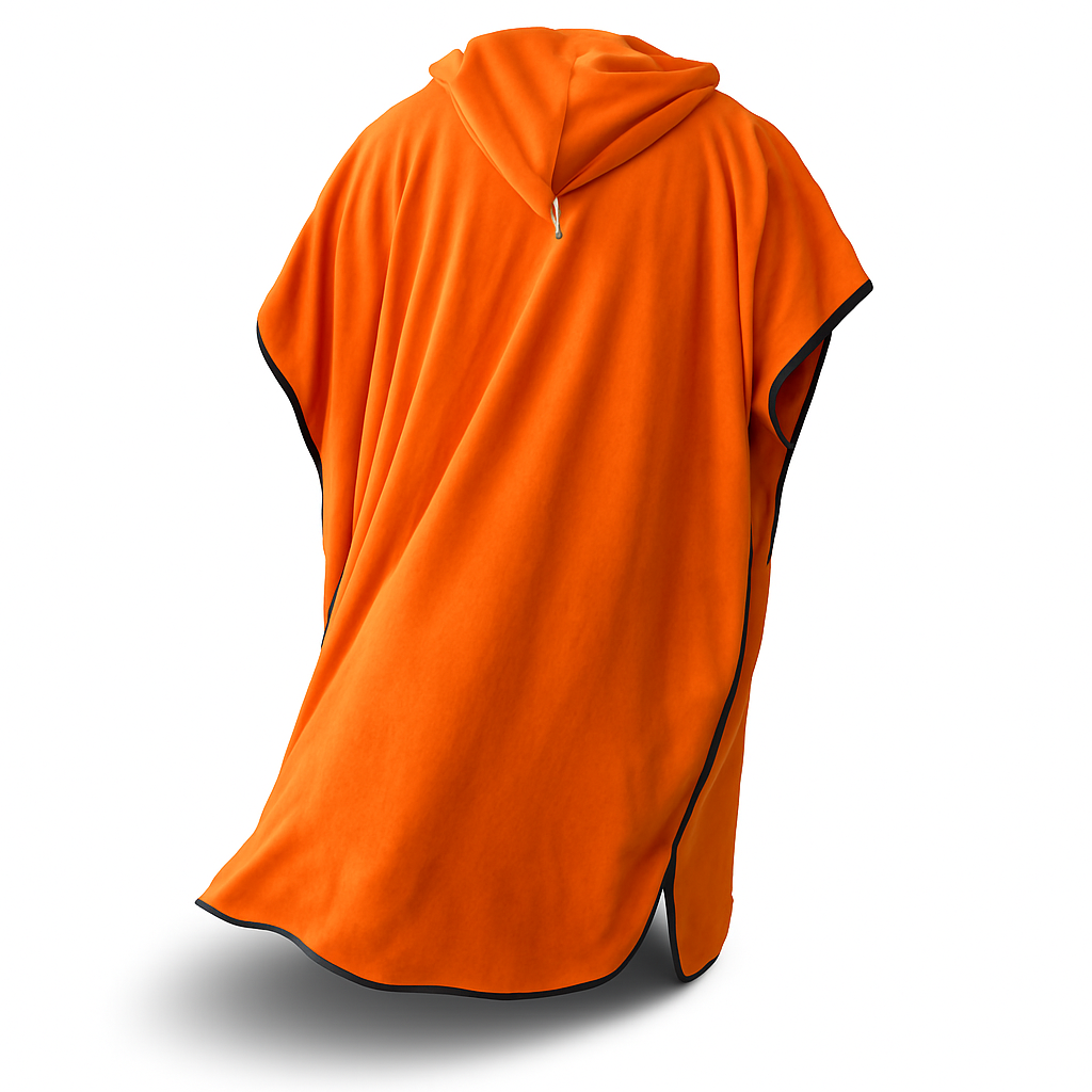 Poncho Towel De luxe Extra thick and coosy - Wolffwear - Orange