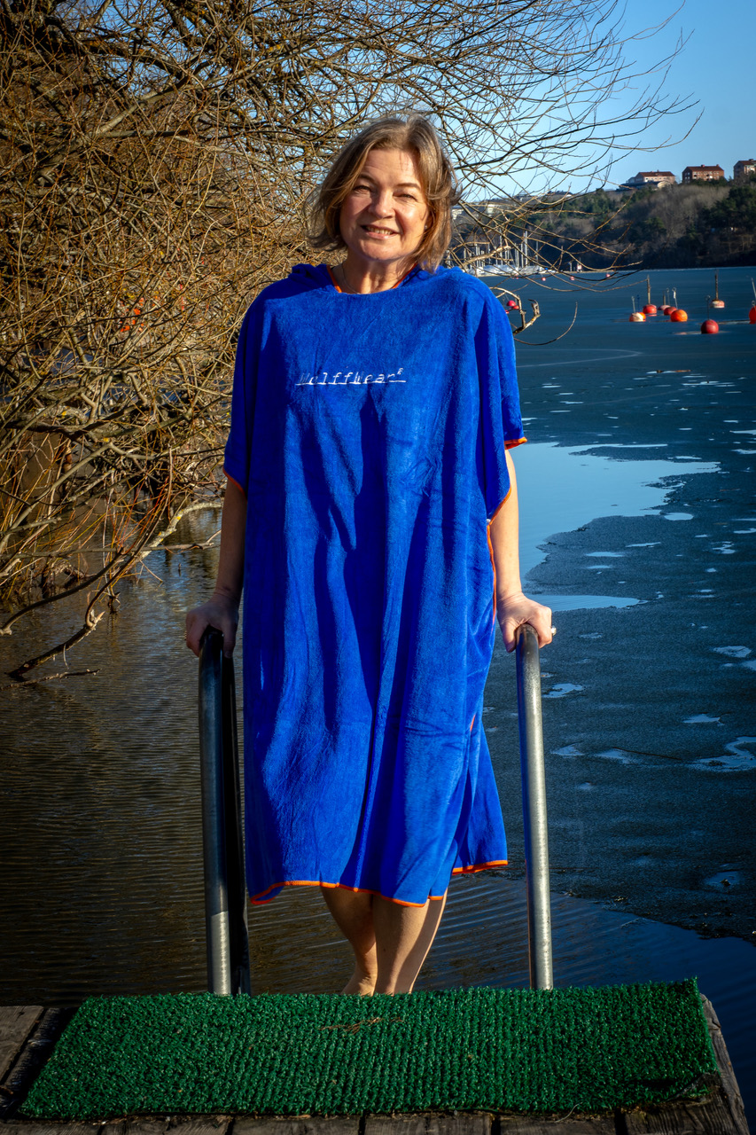 Poncho Towel De luxe Extra thick and coosy - Wolffwear - Orange - 4