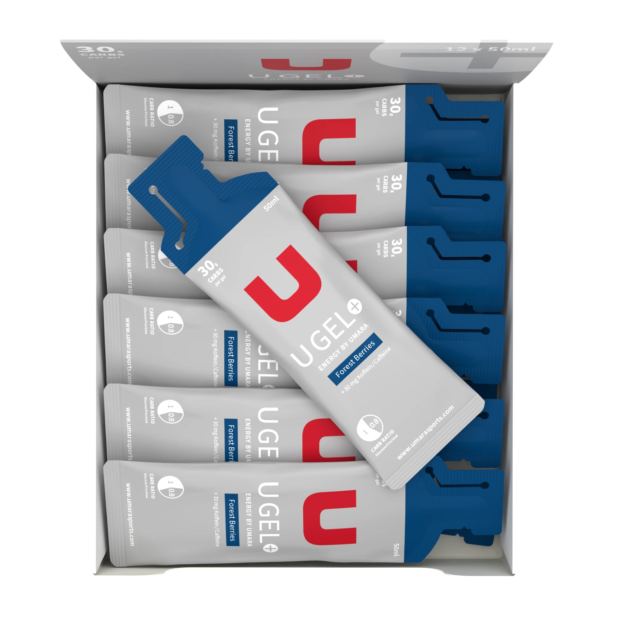 Umara  U Gel (30g Carbs) - Forest berries + caffeine - 2