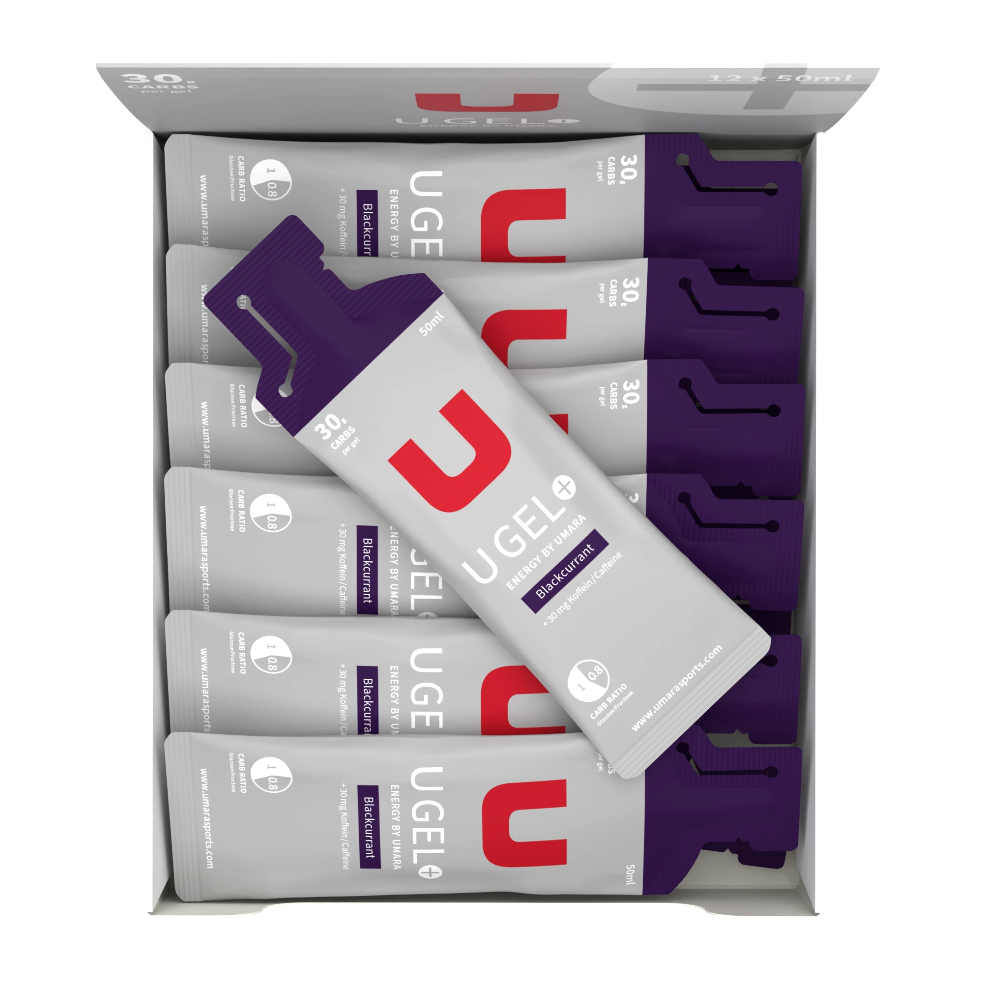Umara  U Gel (30g Carbs) - Black currant + caffeine - 2