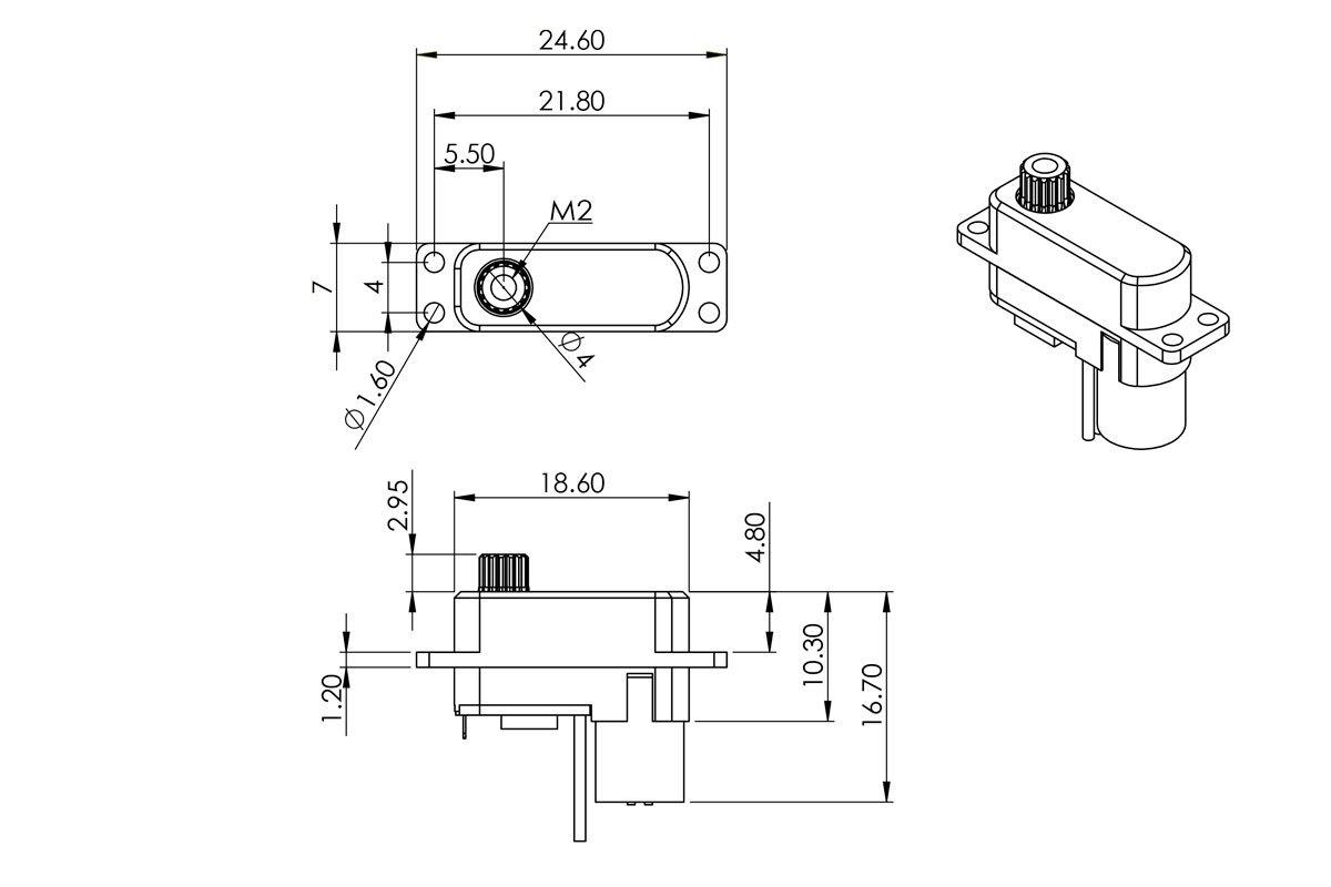 MKS HV70H 0.06s/60°, 3.1kg.cm - 2