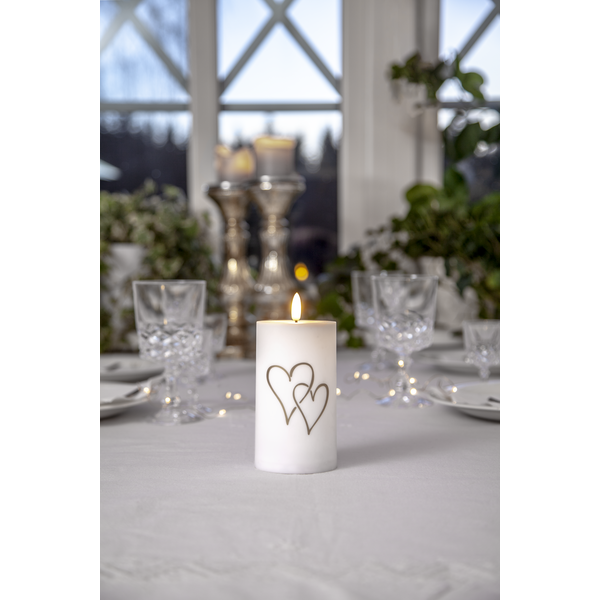 LED ljus Flamme Heart