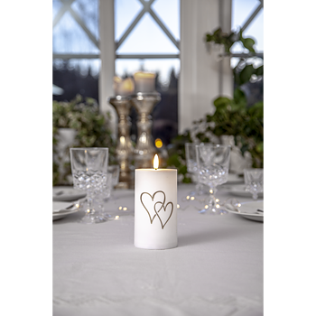 LED ljus Flamme Heart
