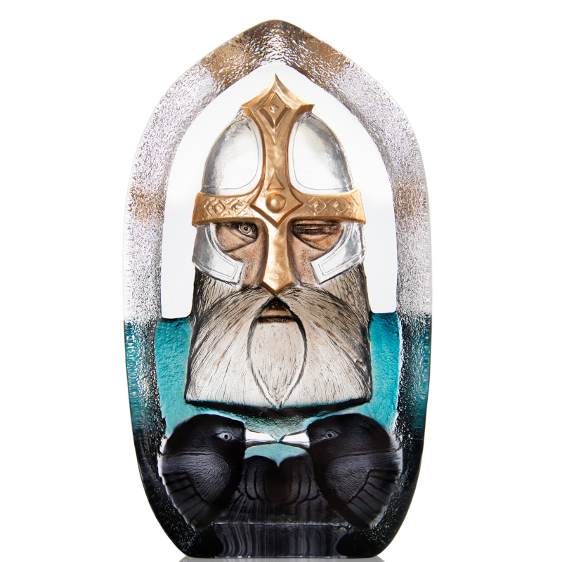 Mats Jonasson Odin Limited Edition Crystal Sculpture