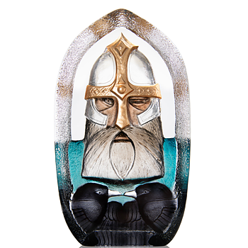 Mats Jonasson Odin Limited Edition Crystal Sculpture