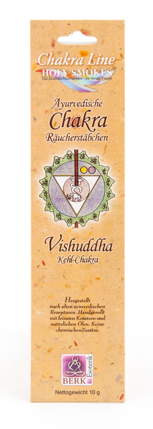 Holy Smoke Chakra Line - Ayurvedisk  Rökelse  - Halschakra (Vishuddha)