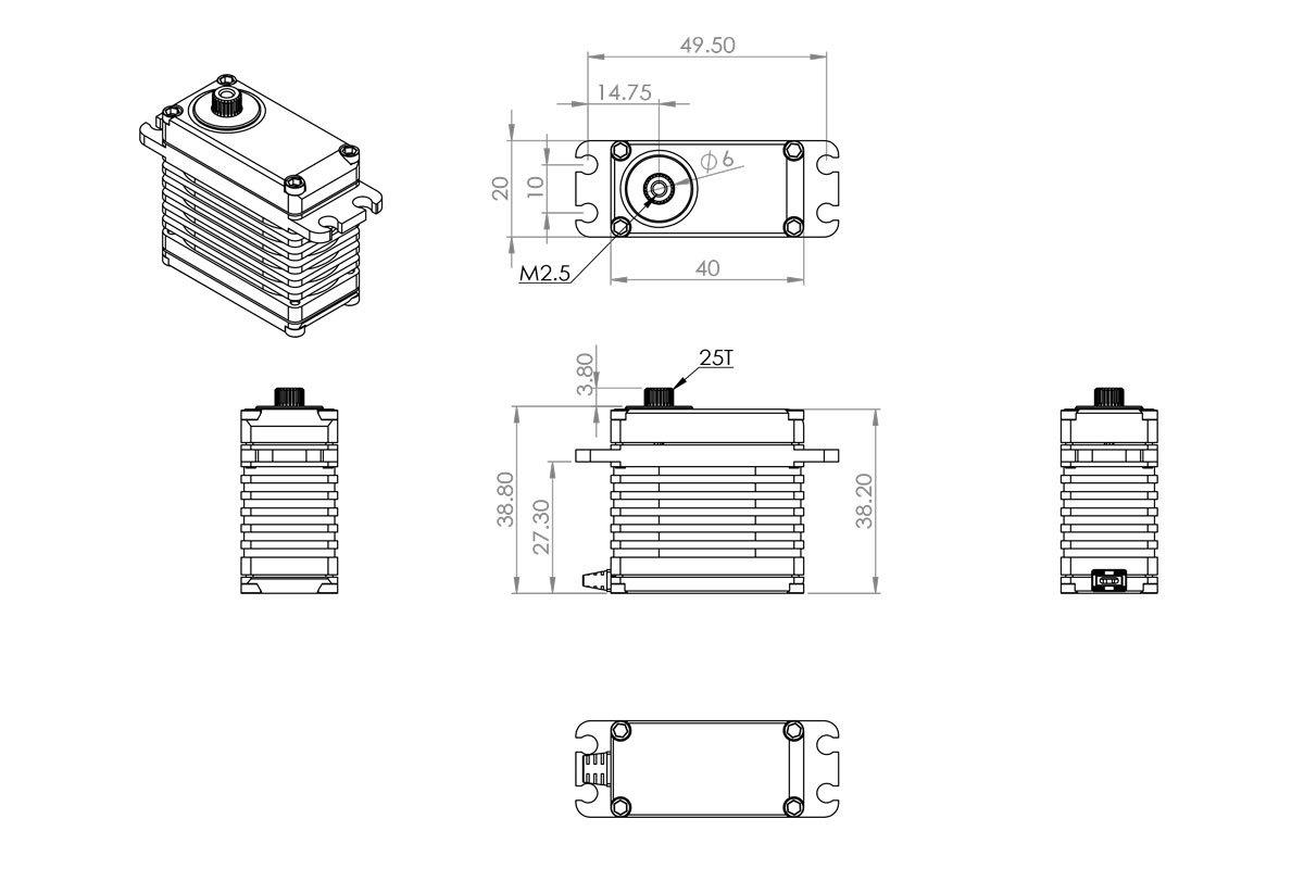 MKS HBL599 0.08s/60°, 42.0kg.cm - 2