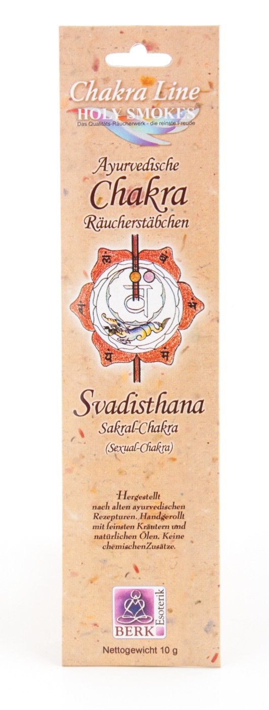 Holy Smoke Chakra Line - Ayurvedisk Rökelse - Sakralchakra (Svadisthana)
